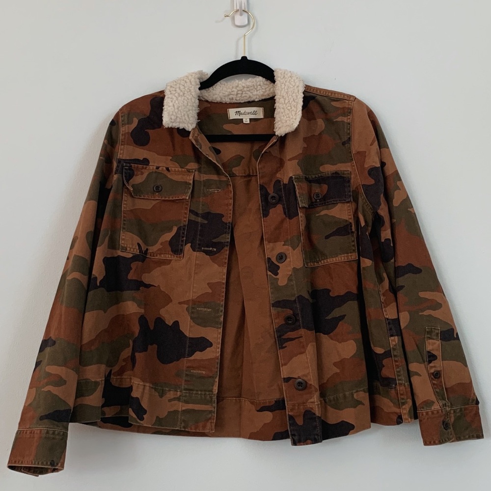 Madewell Northward cropped army jacket